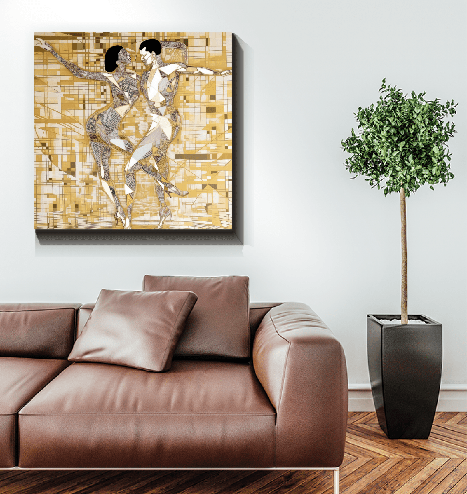 Balletic Reverie canvas showcasing fashion elegance