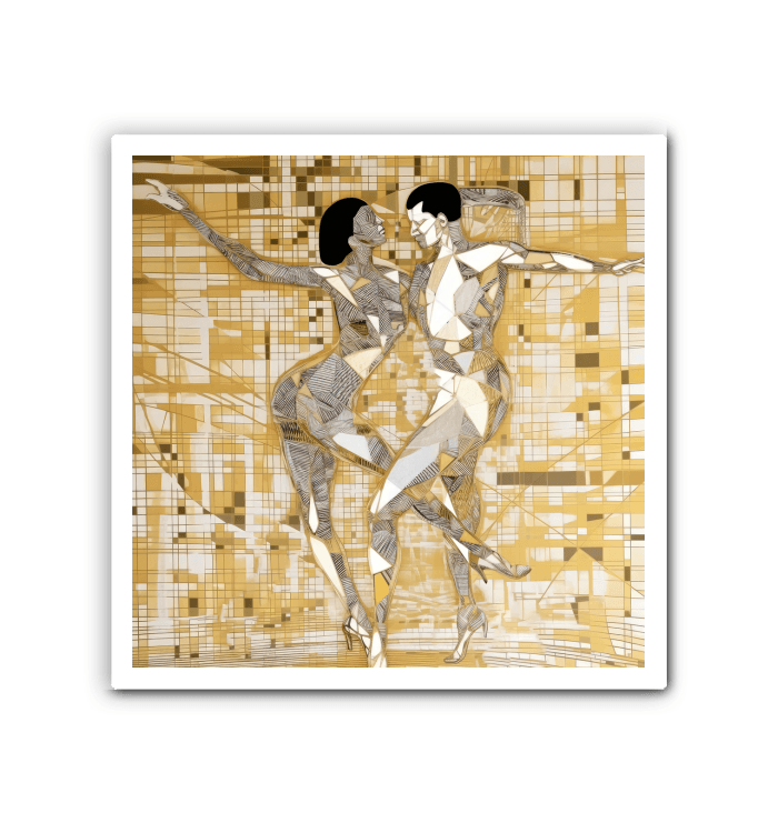 Sophisticated Balletic Reverie wrapped canvas art