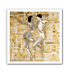 Decorative Balletic Reverie canvas for contemporary homes