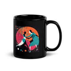 Close-up of Balletic Rhapsody Attire mug handle.