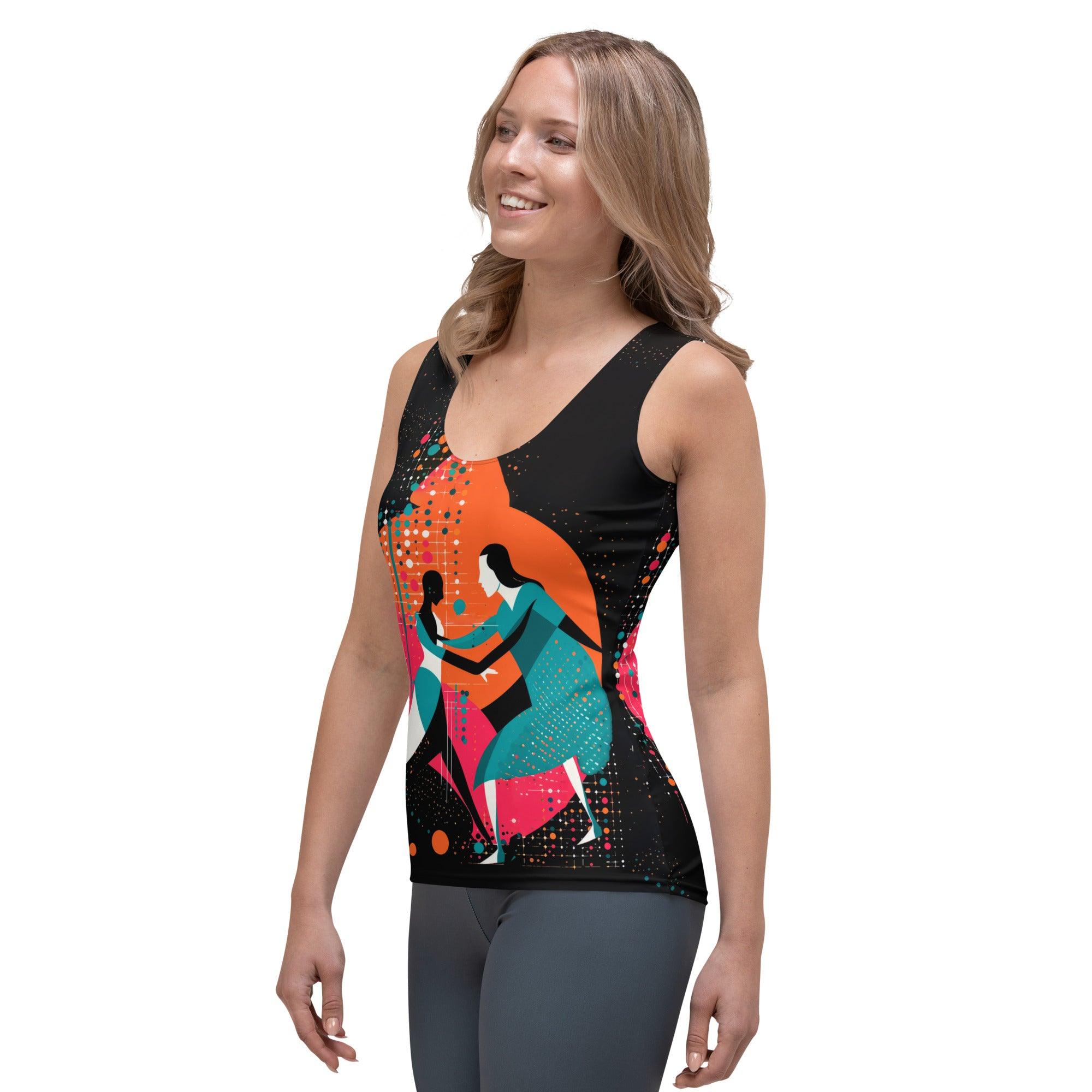 Dancer wearing Balletic Rhapsody Sublimation Tank Top