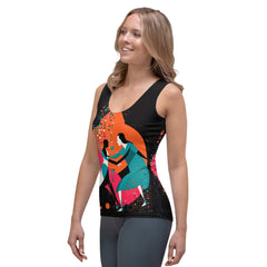 Dancer wearing Balletic Rhapsody Sublimation Tank Top