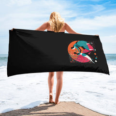 Absorbent and stylish Balletic Rhapsody towel capturing the essence of ballet.