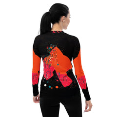 Protective and stylish Balletic Rhapsody Rash Guard for women.