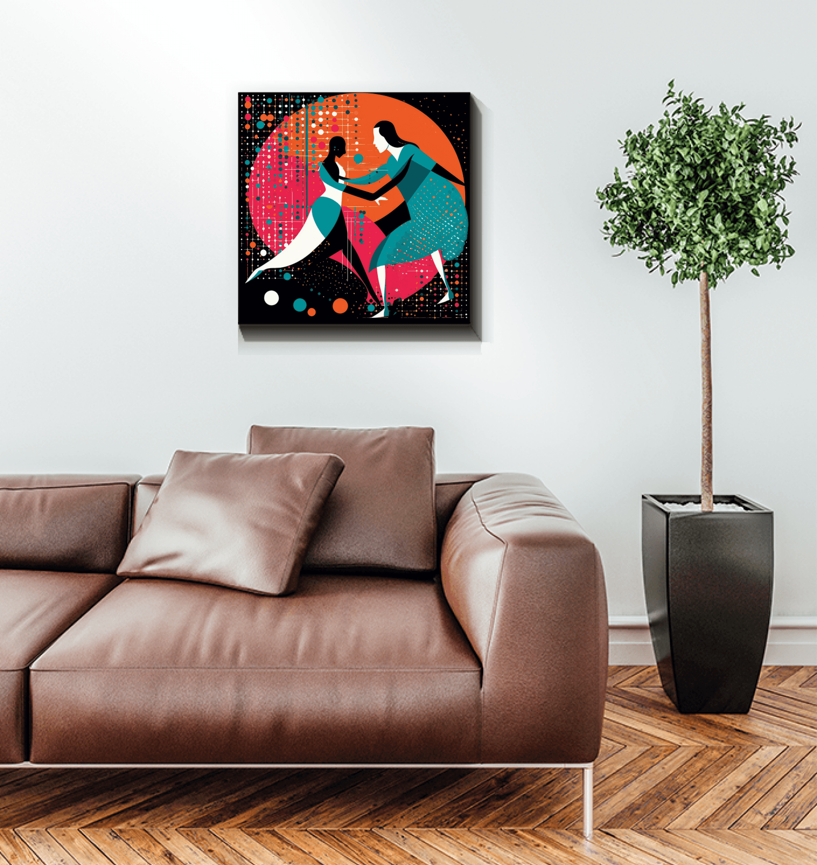 Graceful dancer Balletic Rhapsody canvas artwork