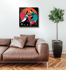 Graceful dancer Balletic Rhapsody canvas artwork