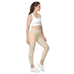 Balletic Romance Crossover Leggings in Black.