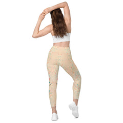 Balletic Romance Crossover Leggings in Blue.