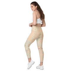 Balletic Romance Crossover Leggings in Pink.