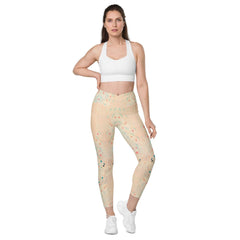 Balletic Romance Crossover Leggings Back View.