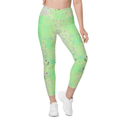 Balletic Romance II Crossover Leggings - Front View.