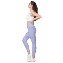 Lifestyle shot of Balletic Romance III leggings in a dance studio.