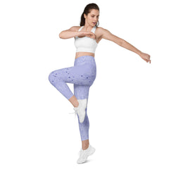 Back view of Balletic Romance III leggings highlighting the pocket functionality.