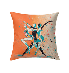 Elegant Balletic Romance Style Indoor Pillow on a cozy armchair