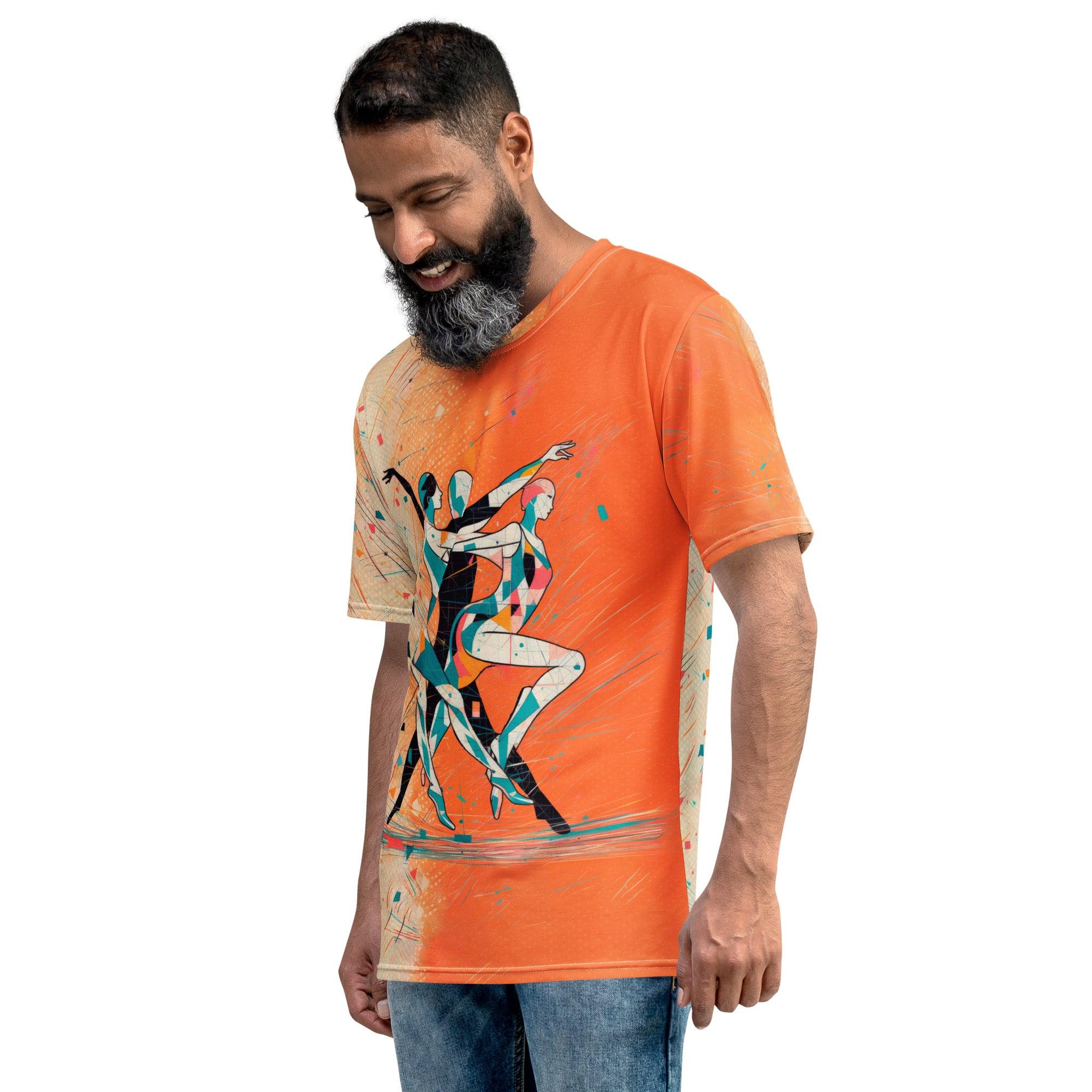 Fashionable Men's Shirt with Balletic Theme