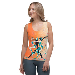 Balletic Romance In Style sublimation tank top with intricate design details.
