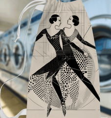 Elegant Balletic Serenade laundry bag for delicate clothing care.