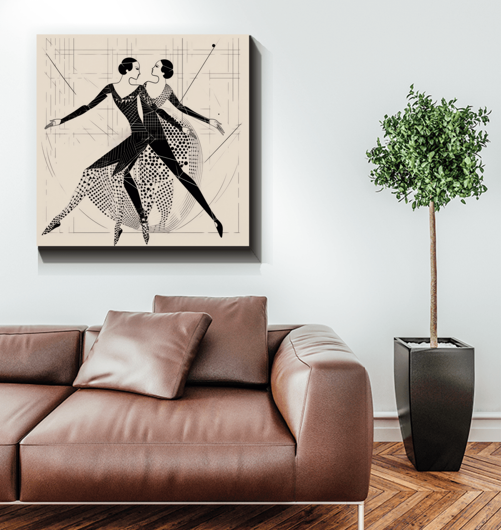 Gallery-Wrapped Canvas of Balletic Serenade Attire