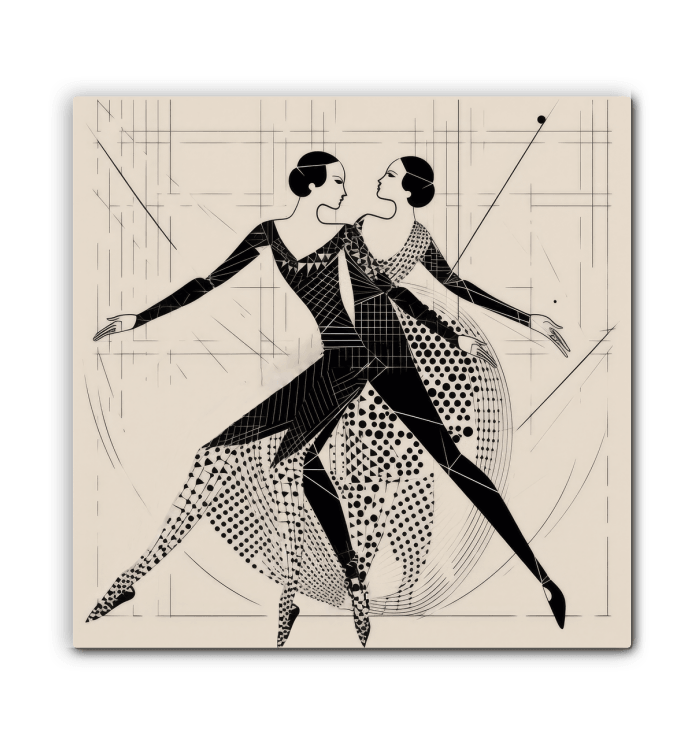 Balletic Serenade Attire Artwork for Living Room Decor