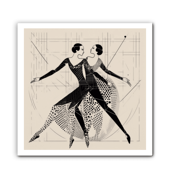 Modern Ballet Dancer Canvas Wall Art