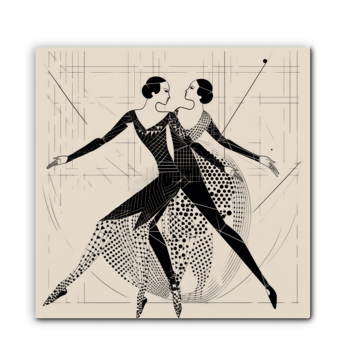 Sophisticated Balletic Serenade Attire Art Piece