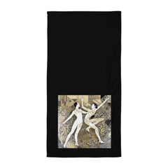 Premium absorbent Balletic Symphony Attire Towel in a sophisticated ballet theme.