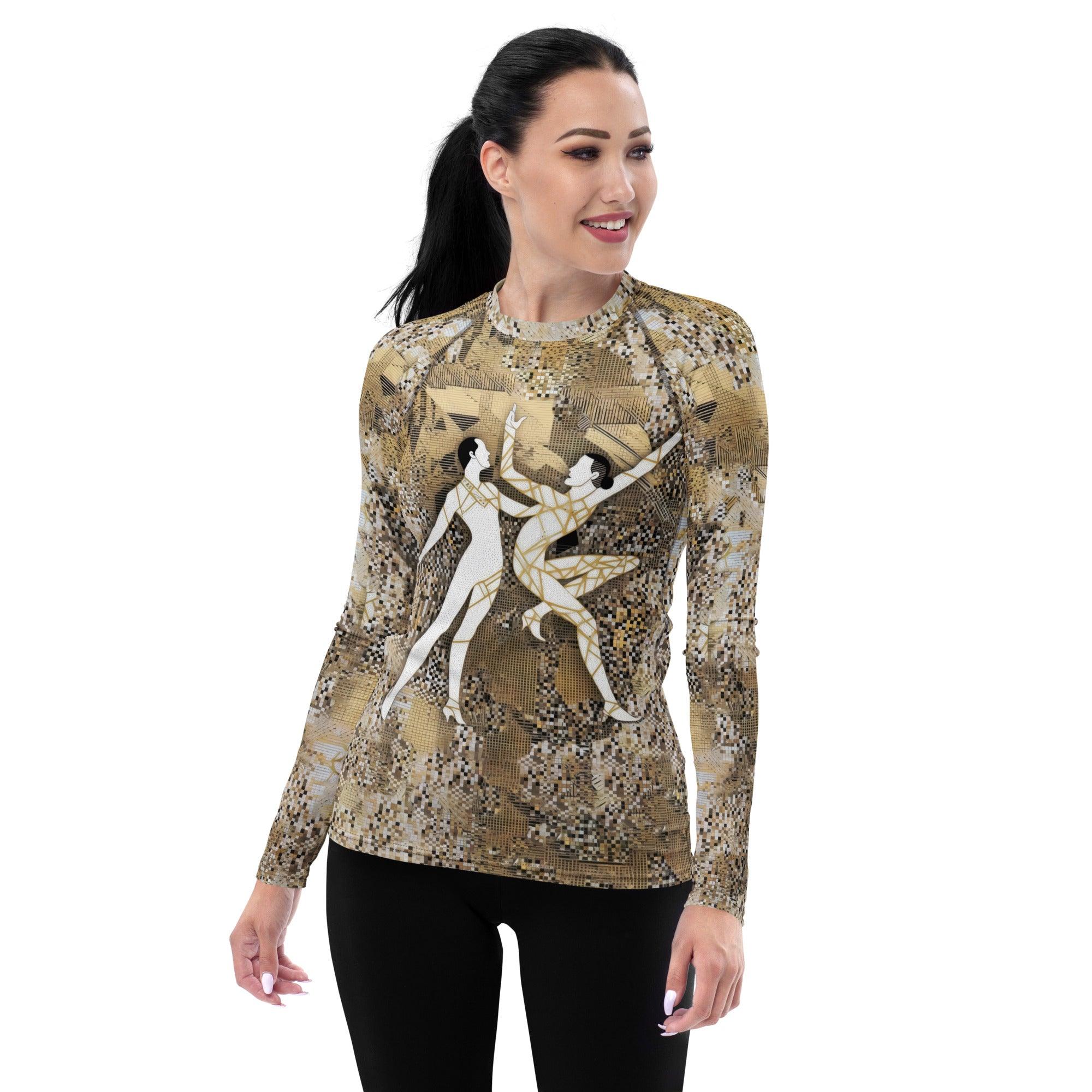 Balletic Symphony Attire Women's Rash Guard - Beyond T-shirts