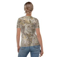 Stylish Women's Balletic Symphony Attire T-shirt Front View.