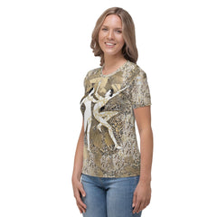 Comfortable Balletic Symphony Women's T-shirt Perfect for Any Occasion.