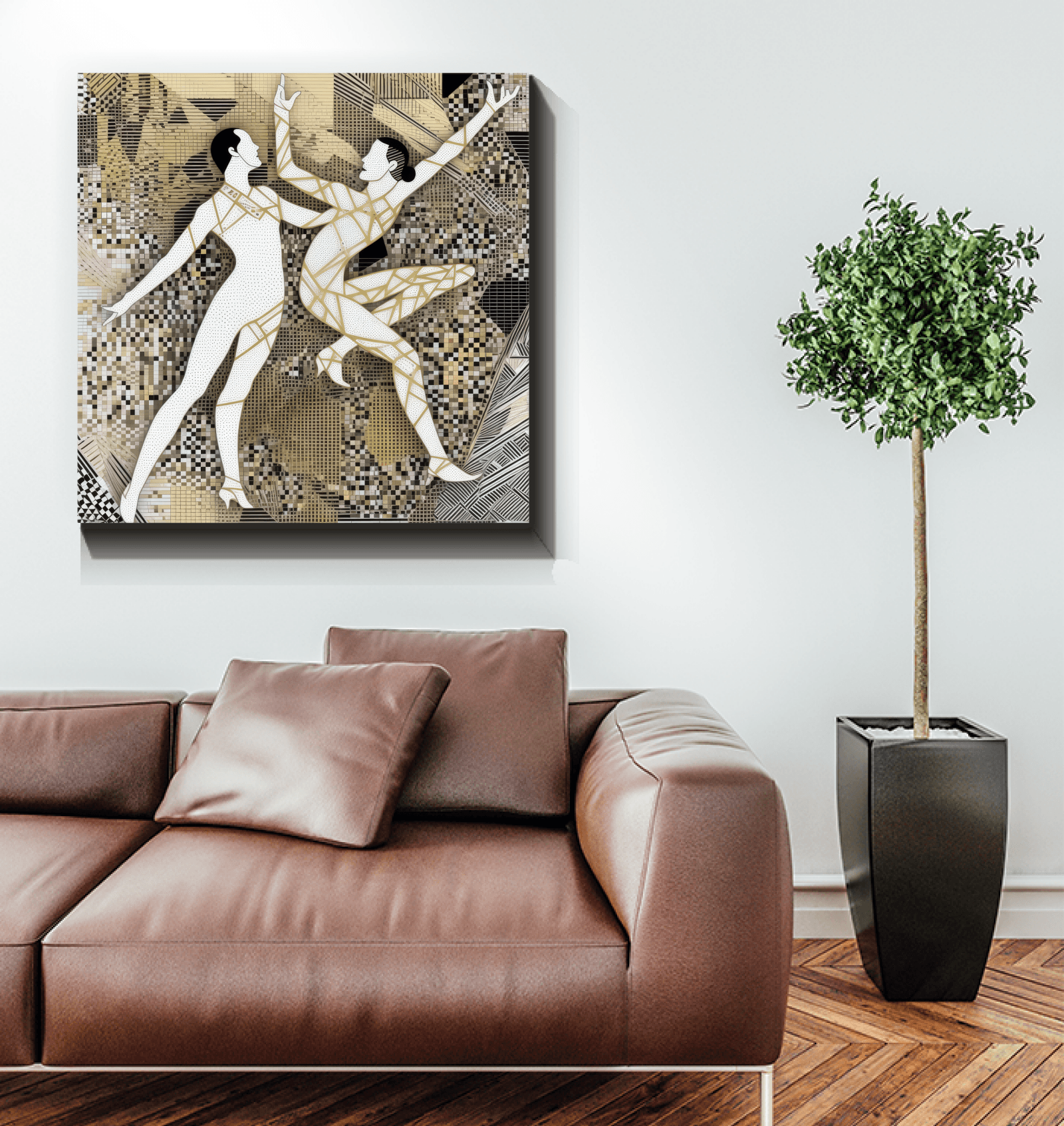 Balletic Symphony attire canvas close-up