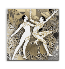 Wrapped canvas showcasing ballet elegance