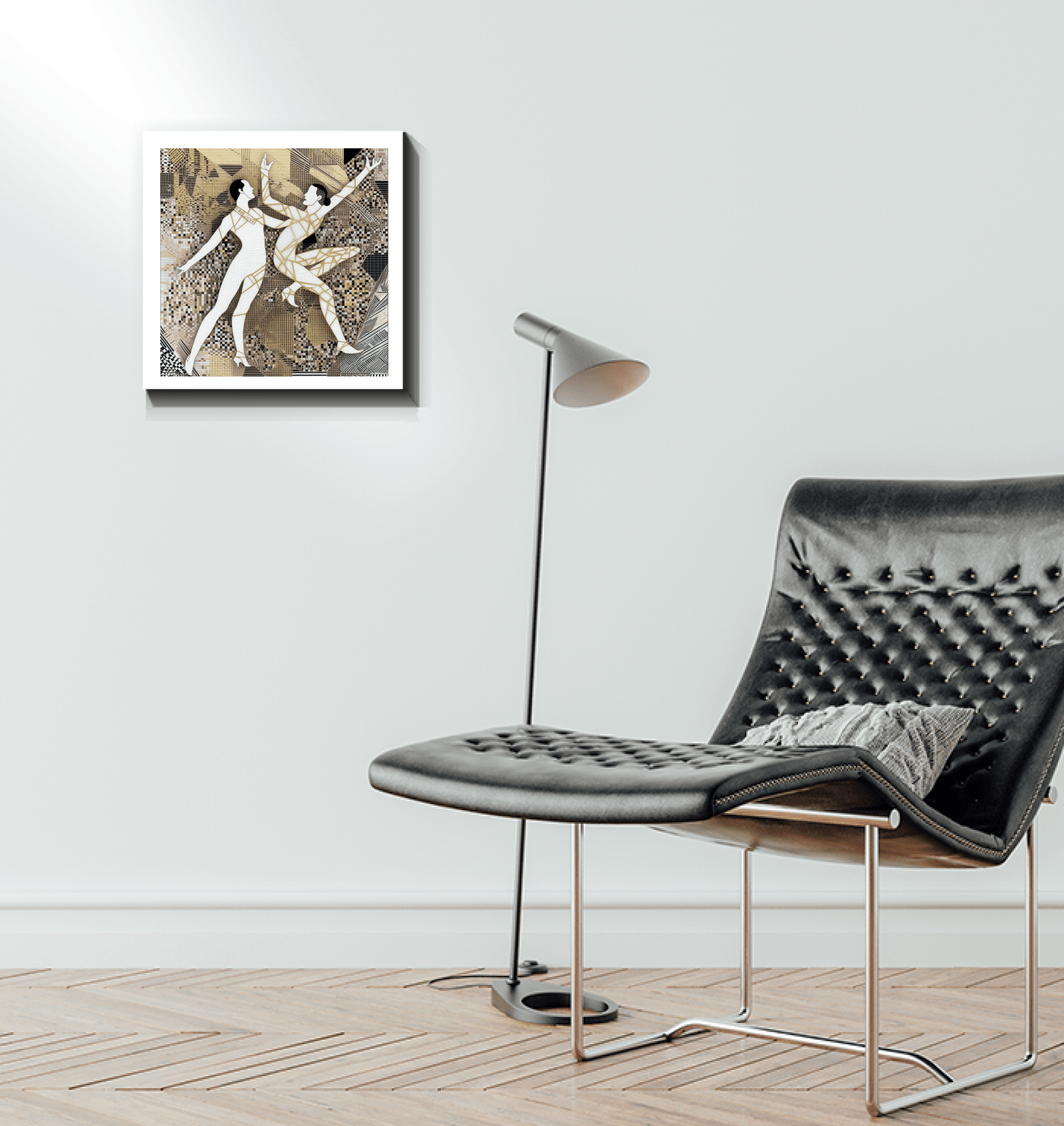 Artistic ballet costume canvas art