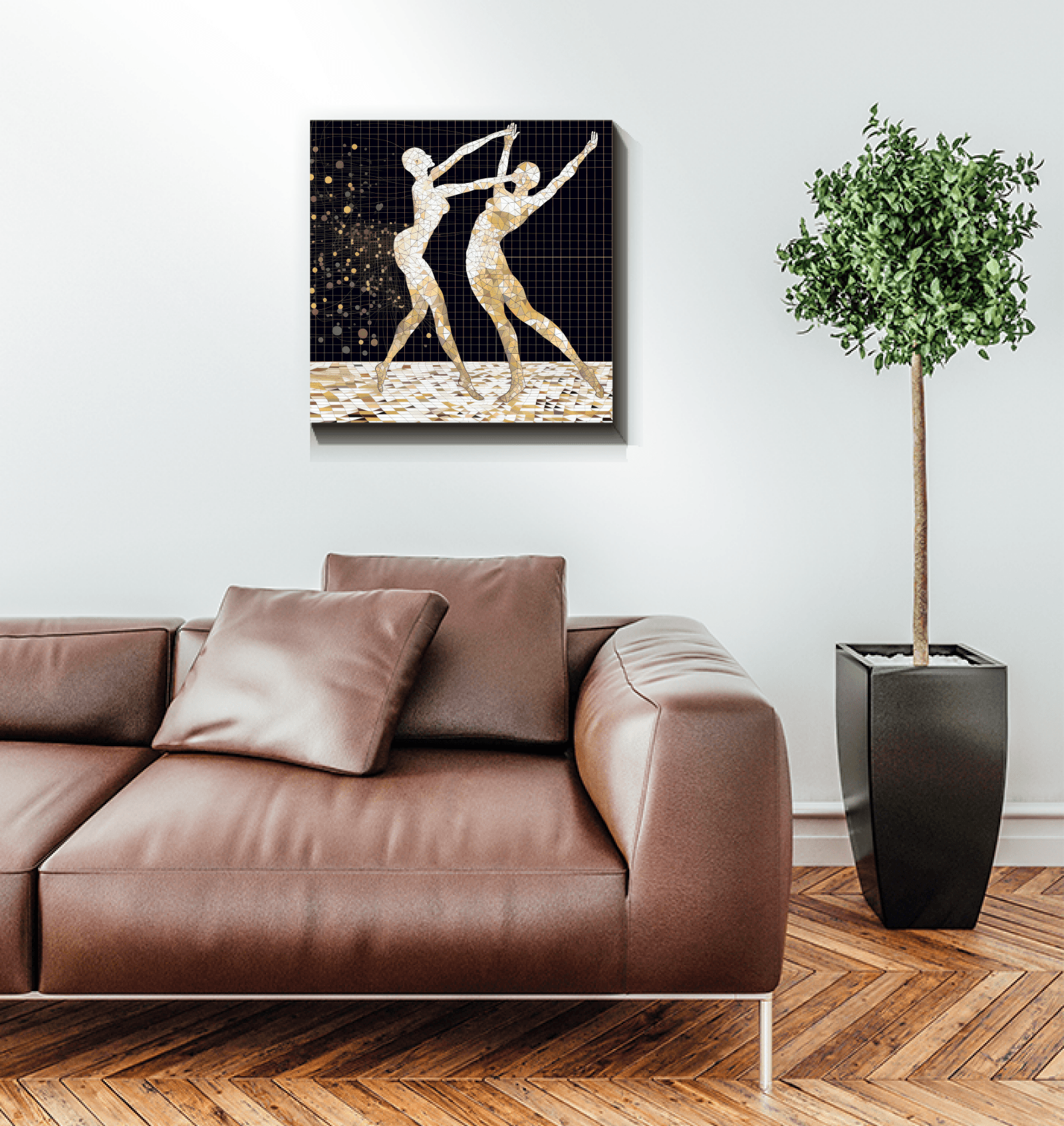 Elegant Balletic Symphony Canvas for sophisticated home decor