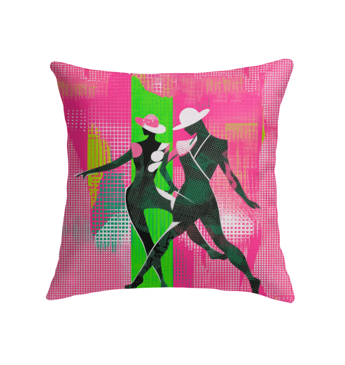 Stylish indoor pillow from the Balletic Synergy Attire collection, perfect for home decor enhancement.