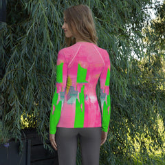 Durable and stylish Balletic Synergy women's rash guard, designed for optimal sun protection.