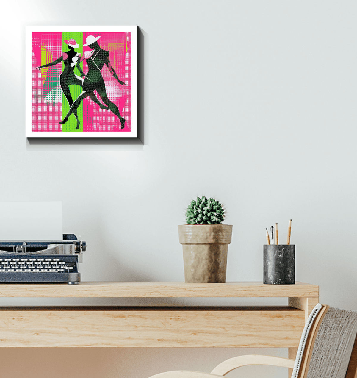 Modern Home Decor with Balletic Synergy Canvas Art