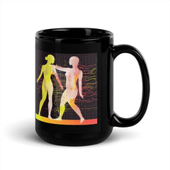 Balletic tapestry white mug in natural light