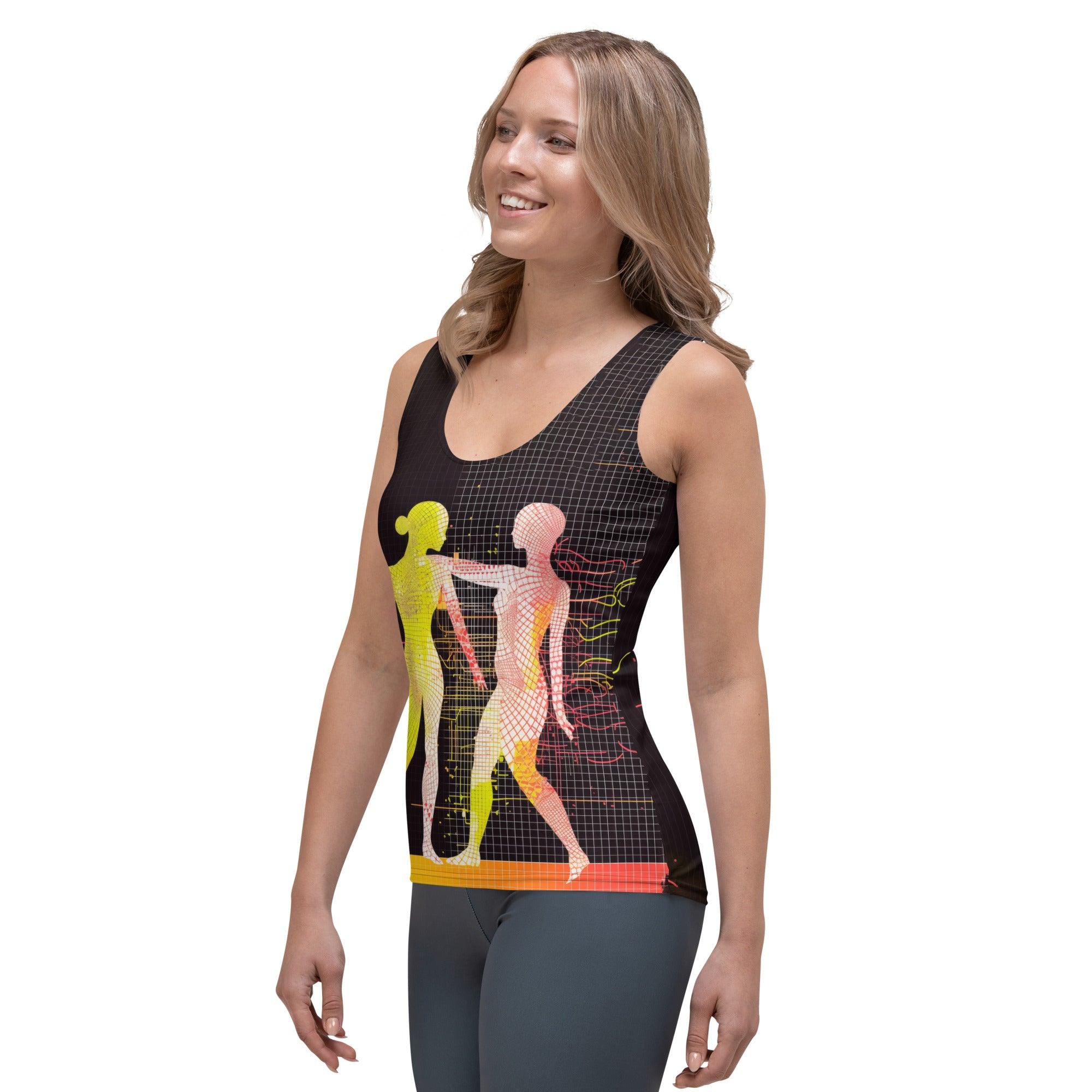 Sophisticated Balletic Tapestry Sublimation Tank for Stylish Outfits