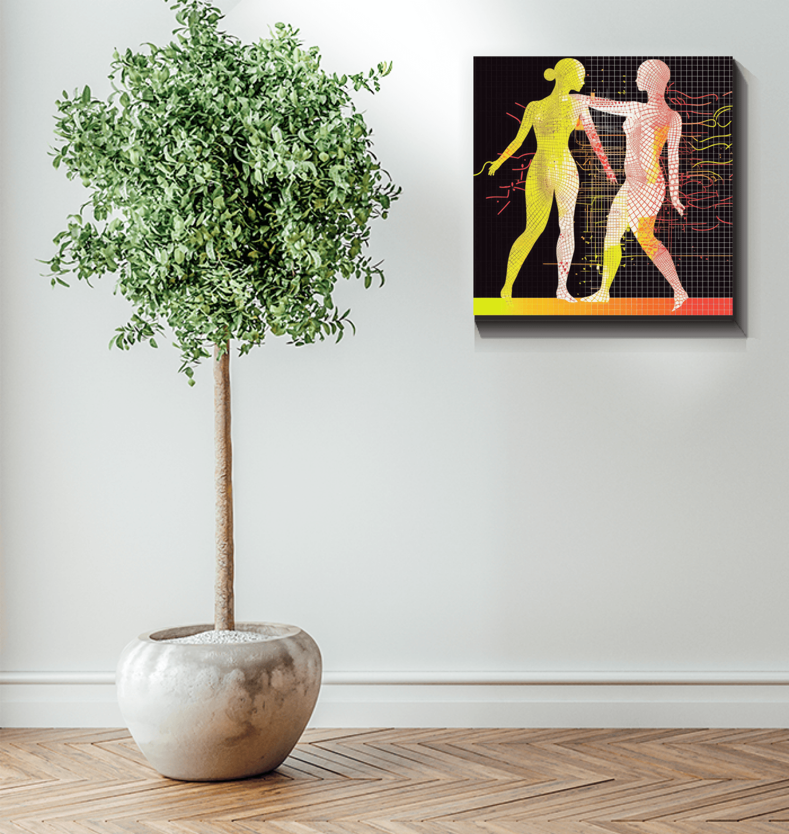 Unique Balletic Tapestry Canvas for Living Room