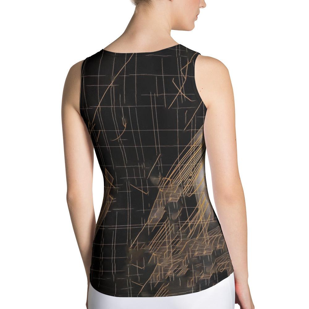 Unique Cut & Sew Design of Balletic Fashion Tank Top