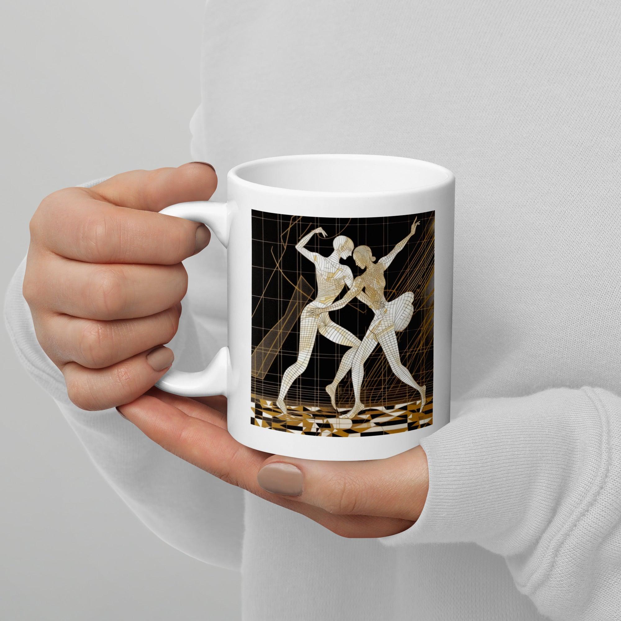 Balletic Transcendence Fashion Mug on white background.