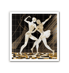 Elegant ballet-inspired canvas art