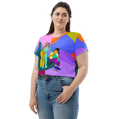 Band Of Musicians All-Over Print Crop Tee - Beyond T-shirts