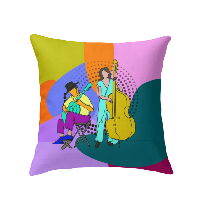 Band Of Musicians Indoor Pillow - Beyond T-shirts