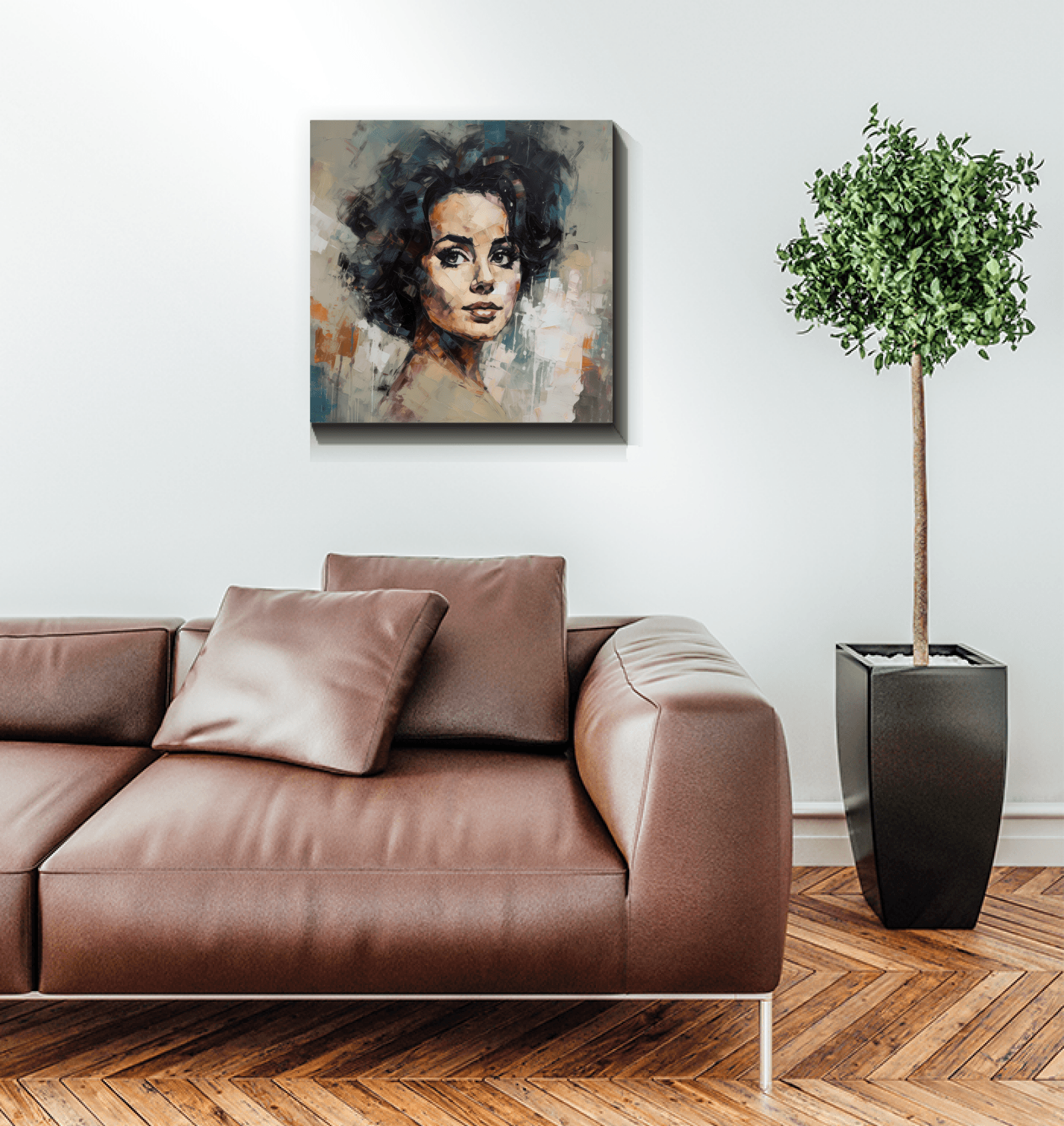 Classic meets modern in this Baroque Brushes Canvas Art