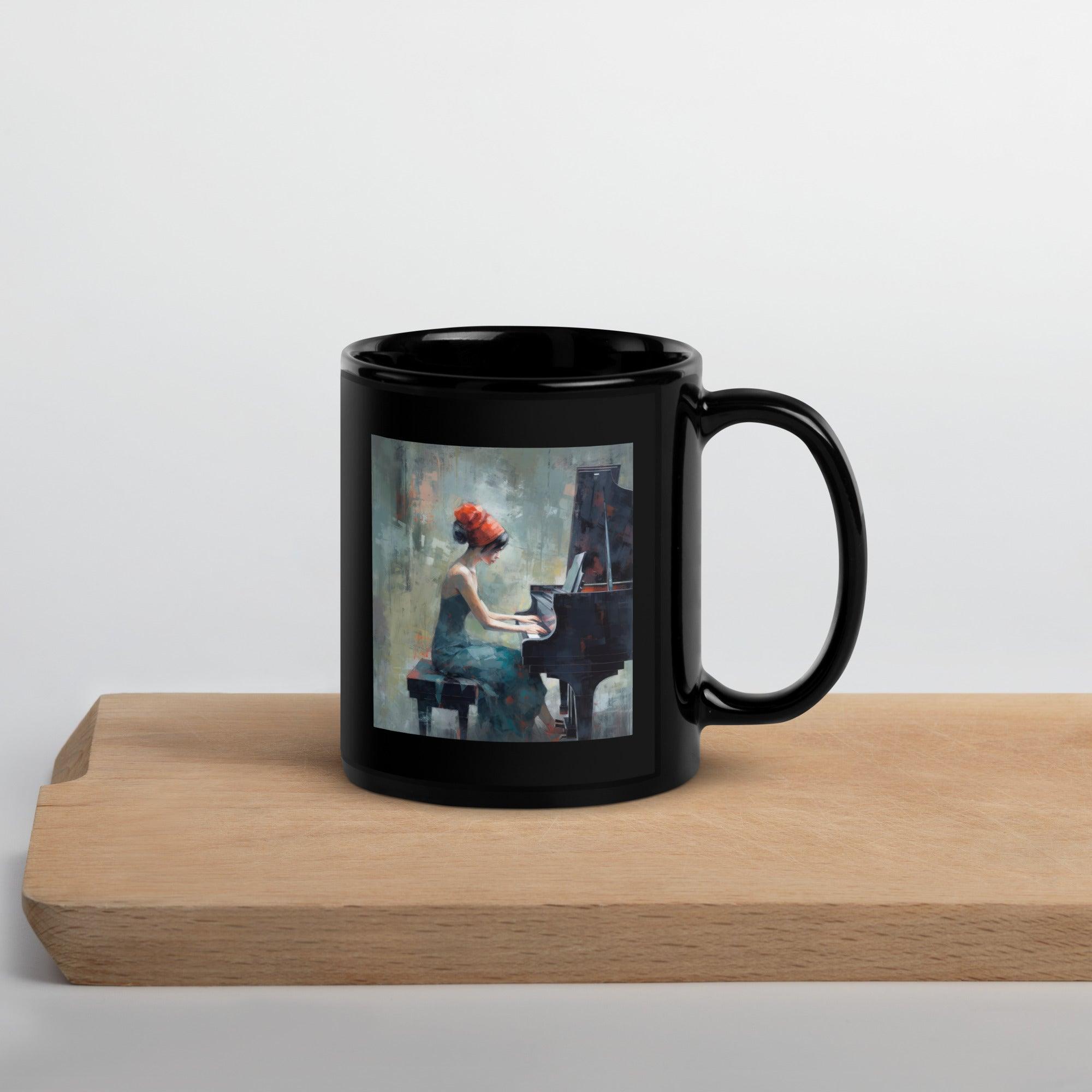 Beat Bliss Black Glossy Mug - Beyond T-shirts