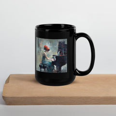 Beat Bliss Black Glossy Mug - Beyond T-shirts