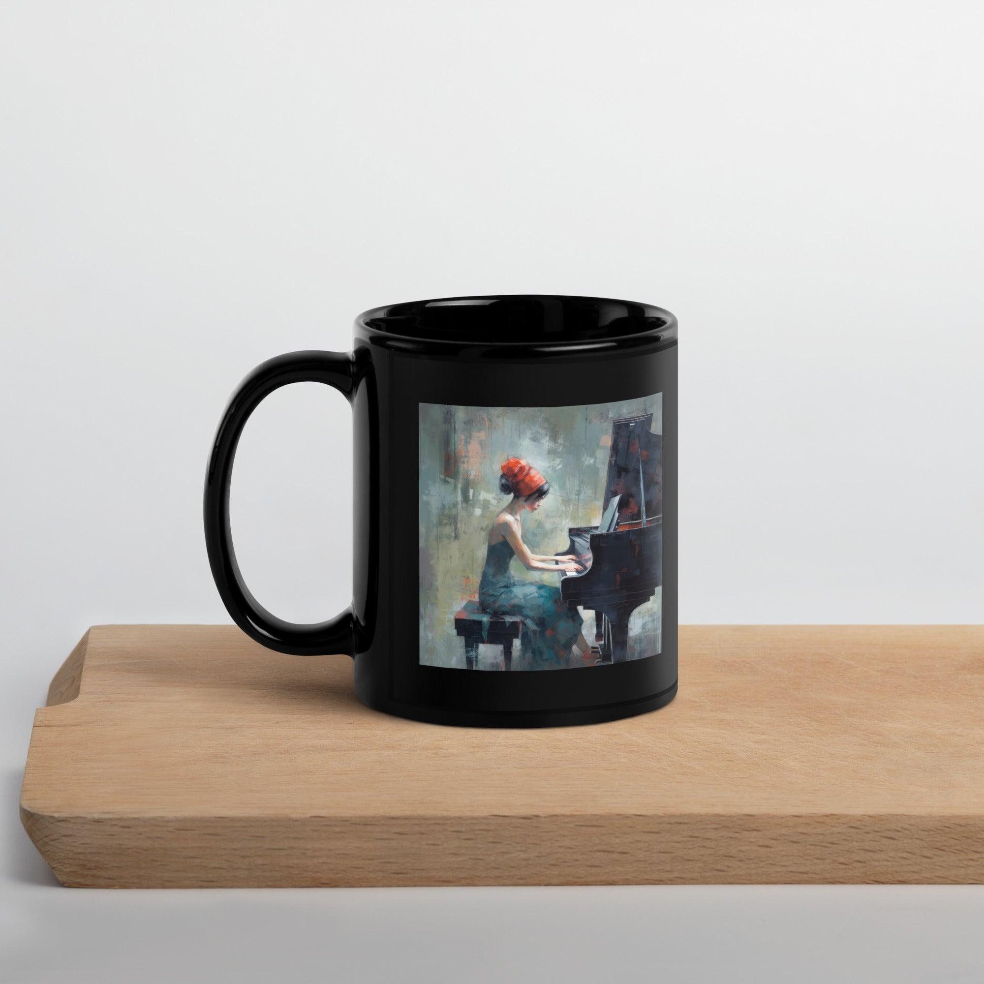 Beat Bliss Black Glossy Mug - Beyond T-shirts