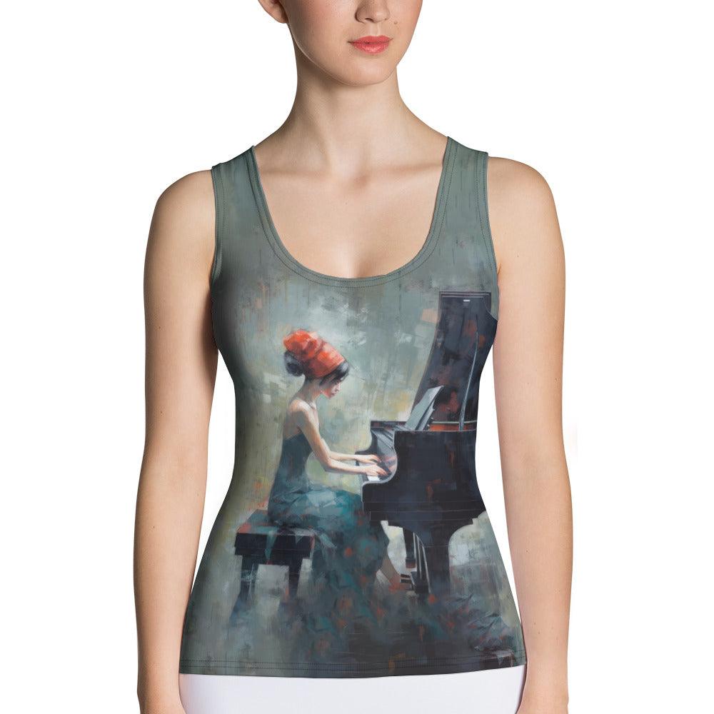 Beat Bliss tank top in vibrant sublimation print