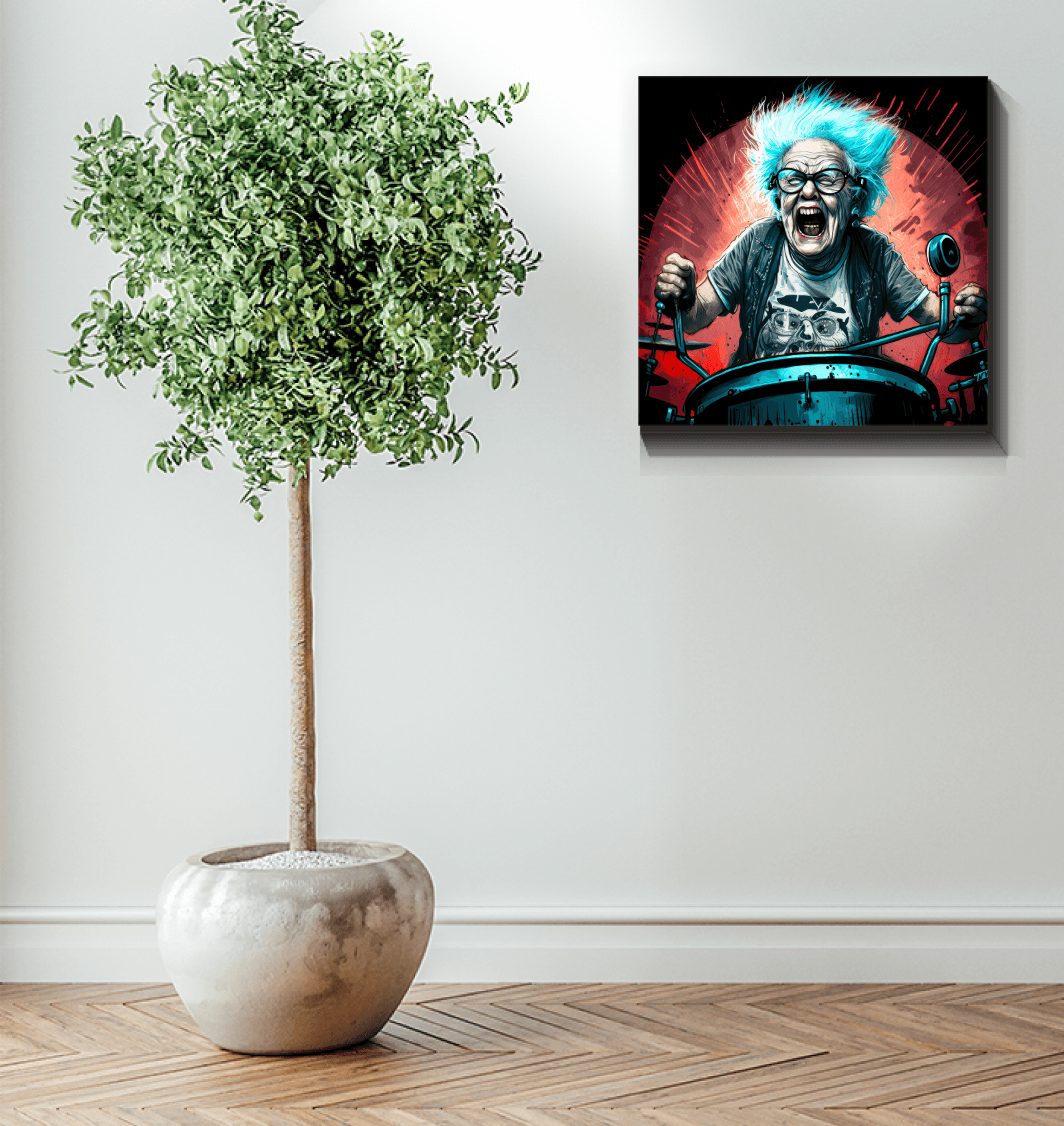 Beats of wisdom echo wrapped canvas - Beyond T-shirts